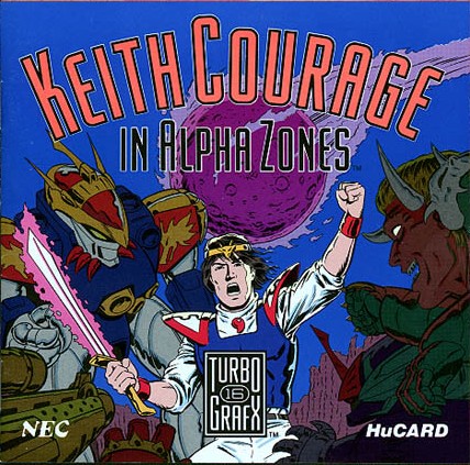 Keith Courage in Alpha Zones (USA) Box Scan